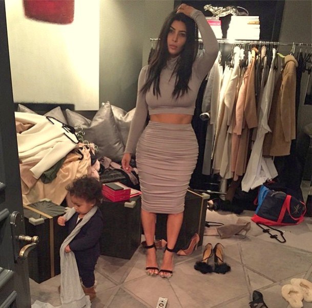 Kim Kardashian a North West